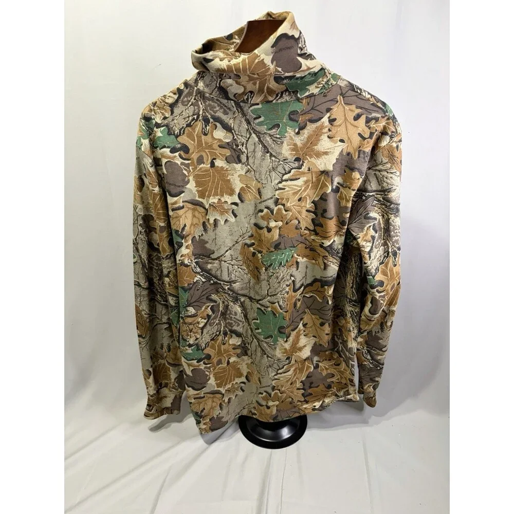 Sasquatch Vintage Camo Advantage Long Sleeve Turtleneck Men's Medium Brown